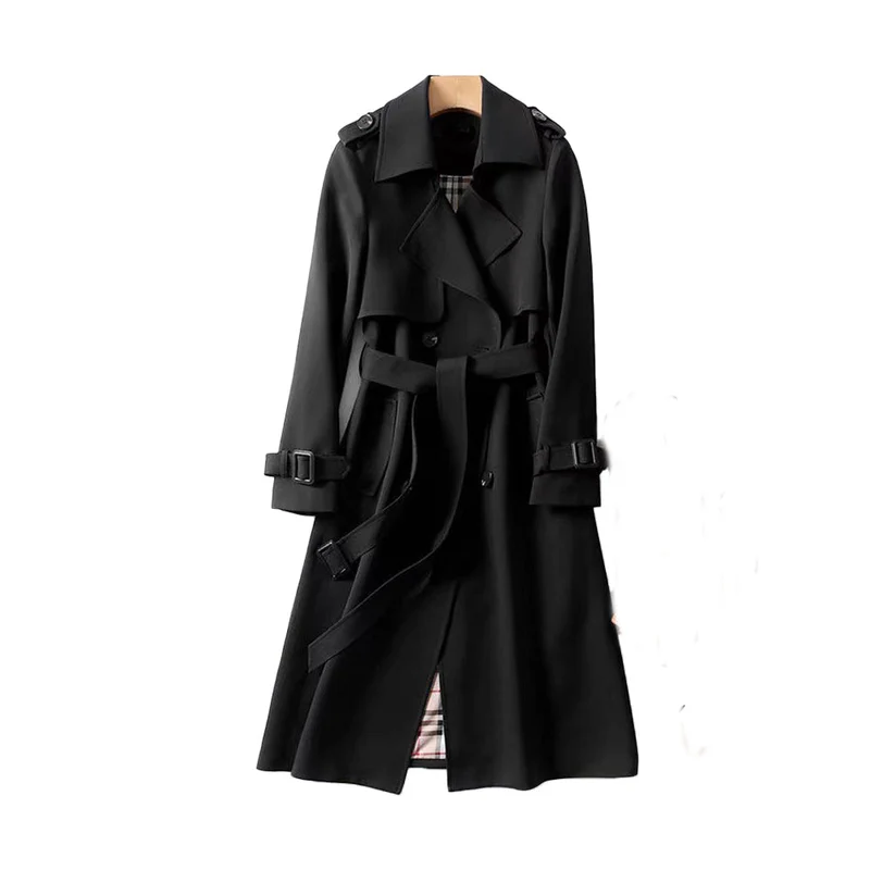 Eva | Damen Zweireihiger Trenchcoat