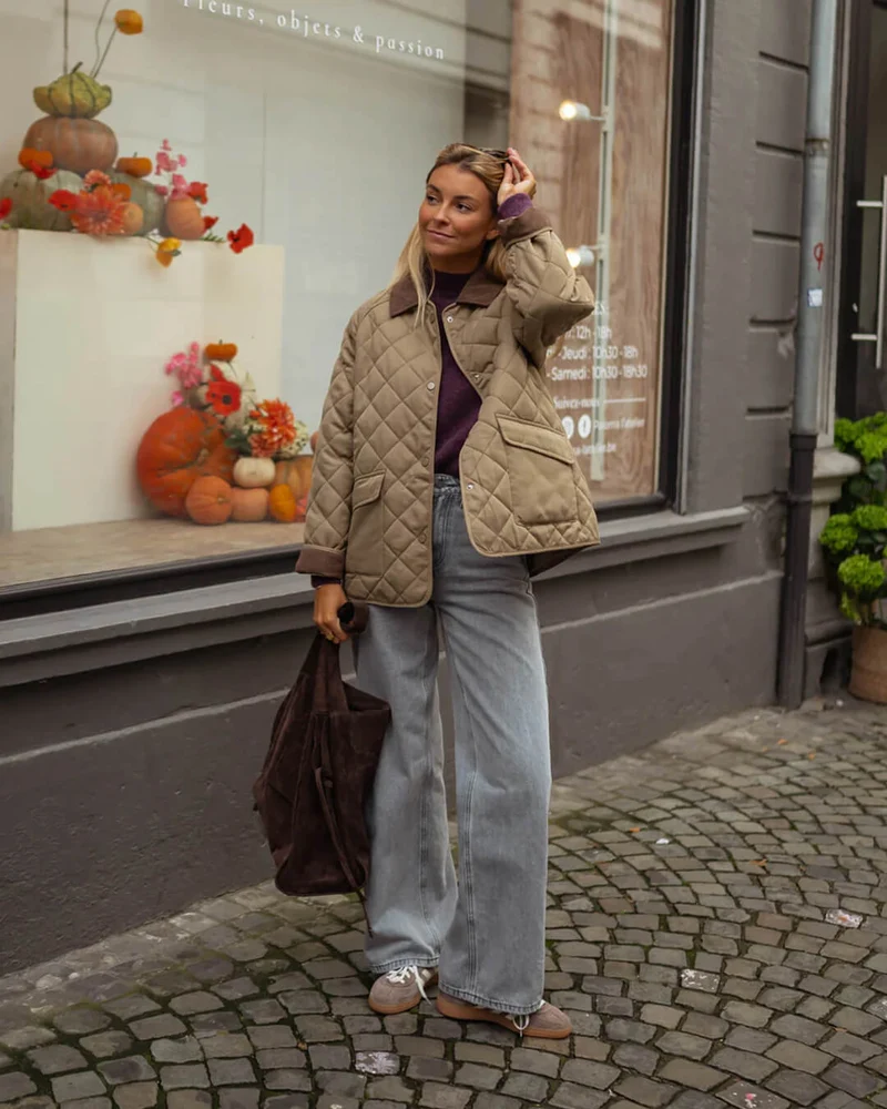 Carolin | Stilvolle Winter Stepp Freizeitjacke für Damen
