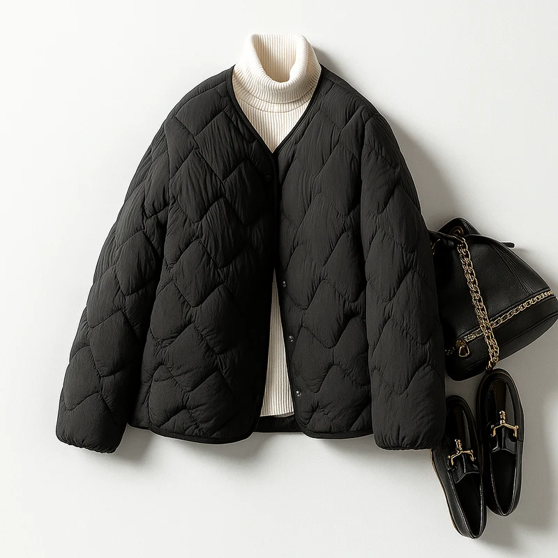 Katharina | Damen Warme Gesteppt Leichte Pufferjacke