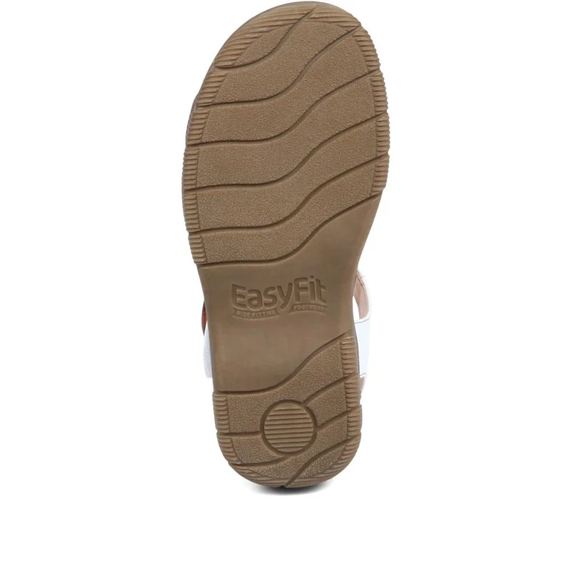 Extra-Wide Fit Sandals - ENRICHETTA / 323 490 - White