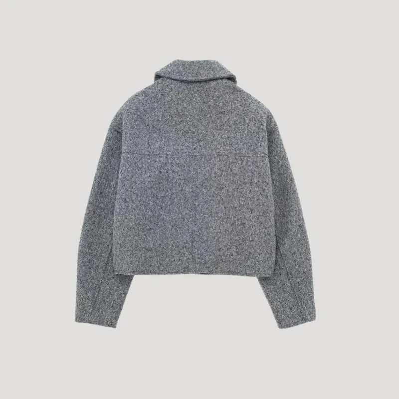 Rita | Damen Kurze Winterjacke mit Reißverschluss vorne
