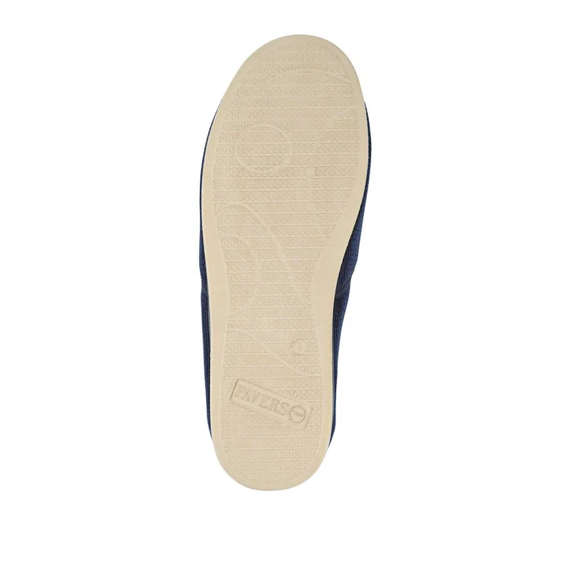 Easy Step In Extra Wide Corduroy Slippers - QING42009 / 327 900 - Navy