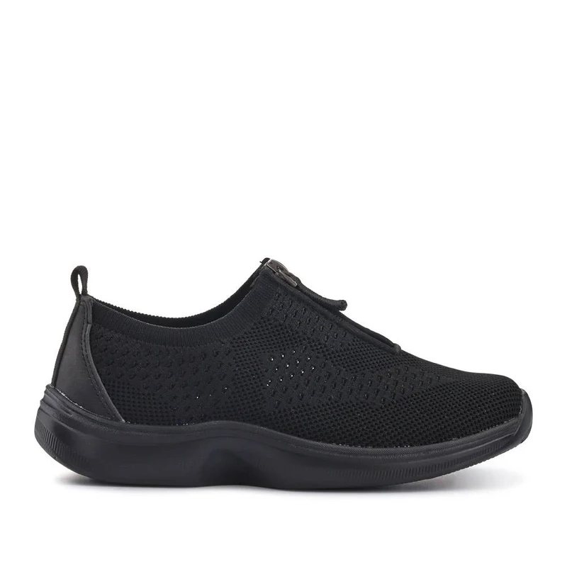 Extra-Wide Slip-On Shoes - ELENNE / 326 956 - Black