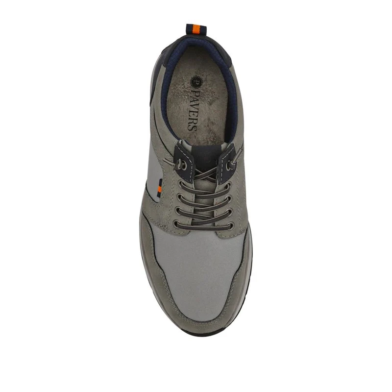 Wide Bungee-Laced Slip-On Shoes - GANG41009 / 327 570 - Grey