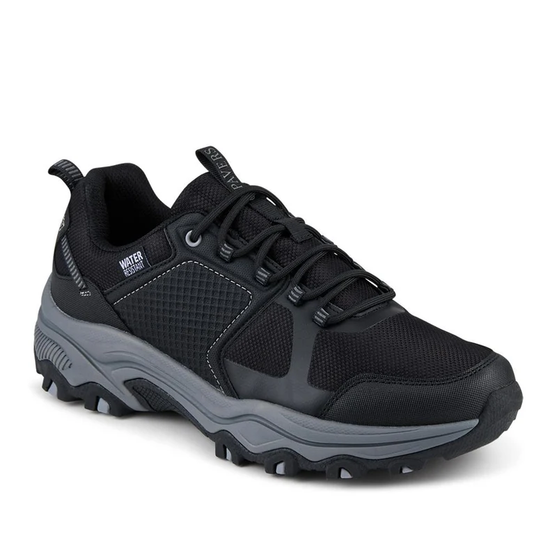 Wide Fit Rugged Water Resistant Walking Shoes - SUNCH42000 / 327 906 - Black-Black