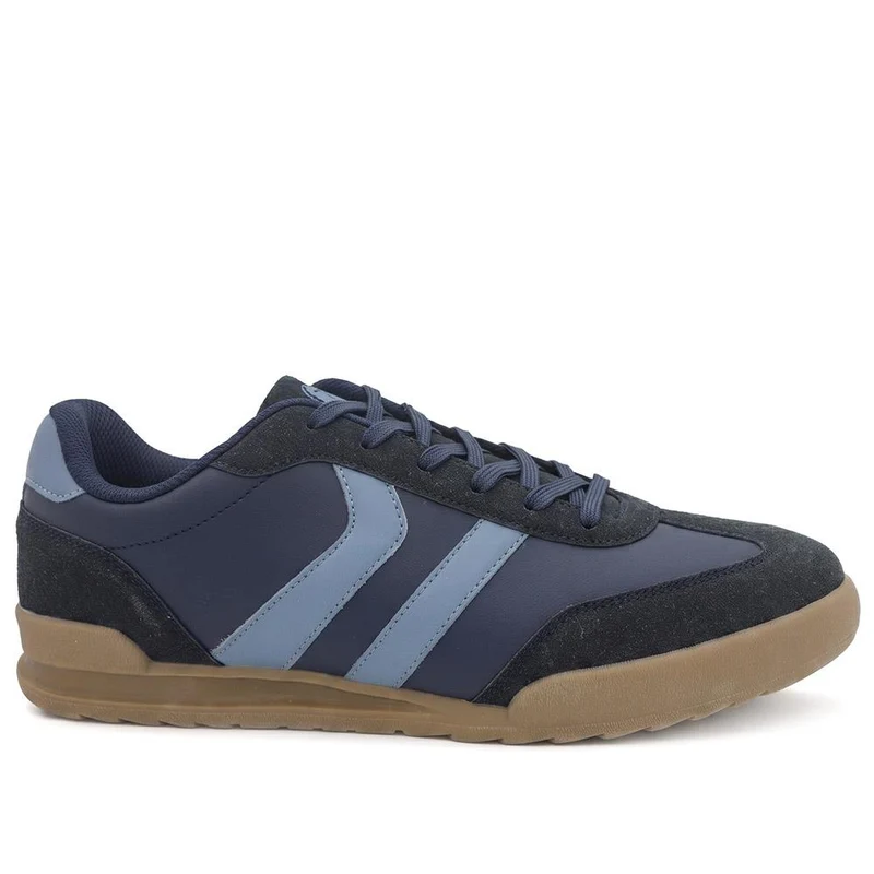 Wide Fit Memory Foam Lace Up Trainers - SUNCH43000 / 328 962 - Navy-Blue