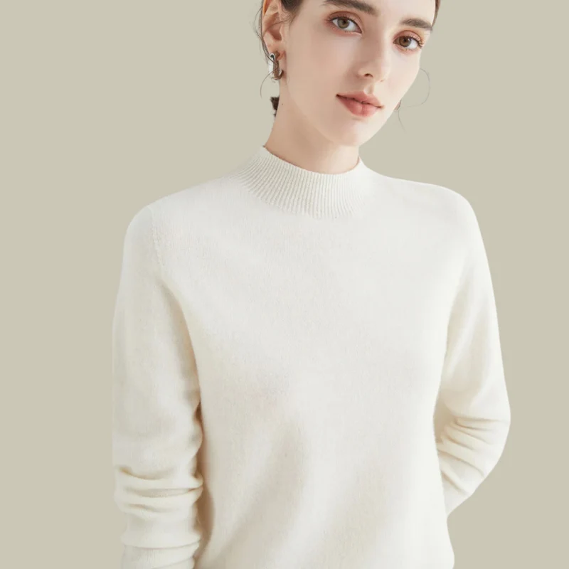Monika | Damen Rollkragenpullover aus Merinowolle für den Winter