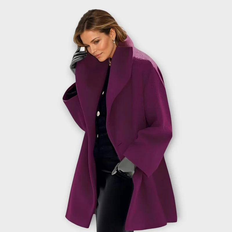 Julia | Damen Oversized Wintermantel im modernen Stil