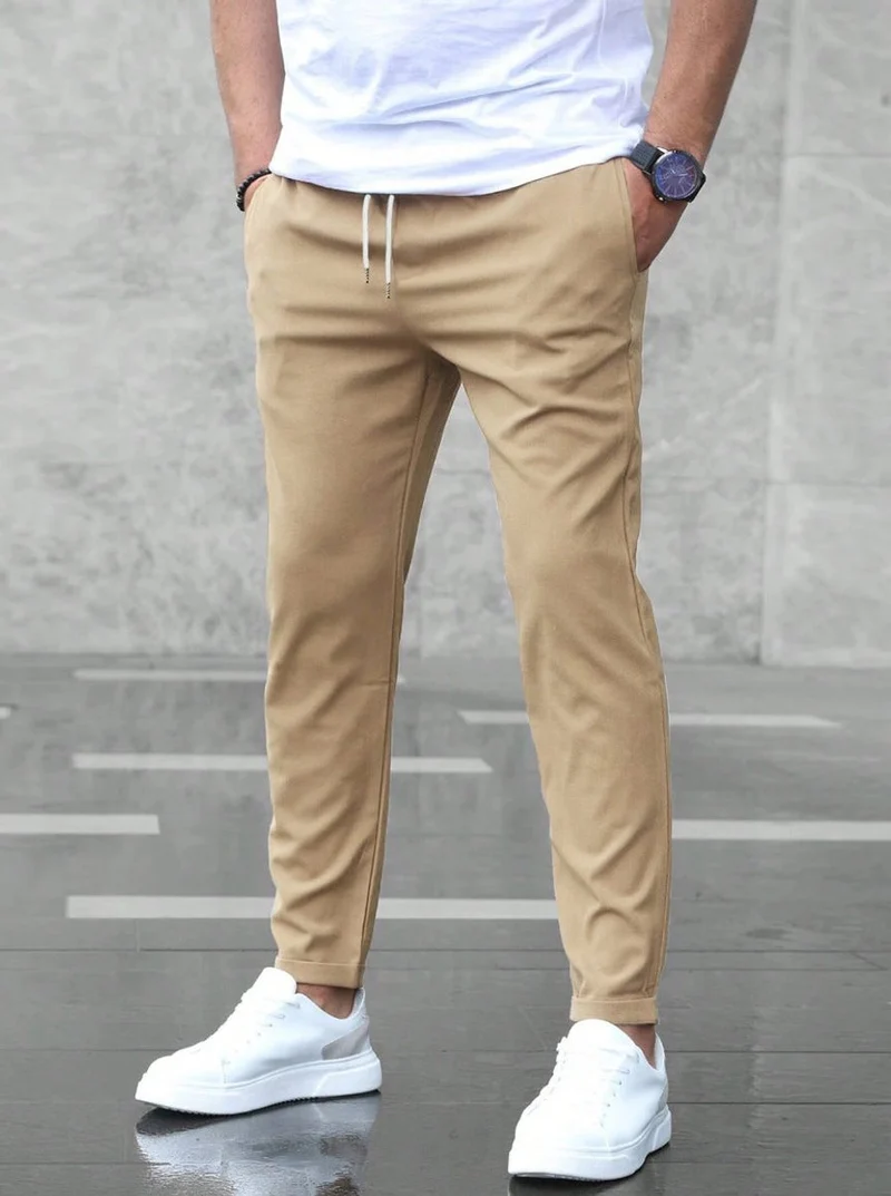 Julian | Herren Slim-Fit Jogger-Chino Hose mit Kordelzug