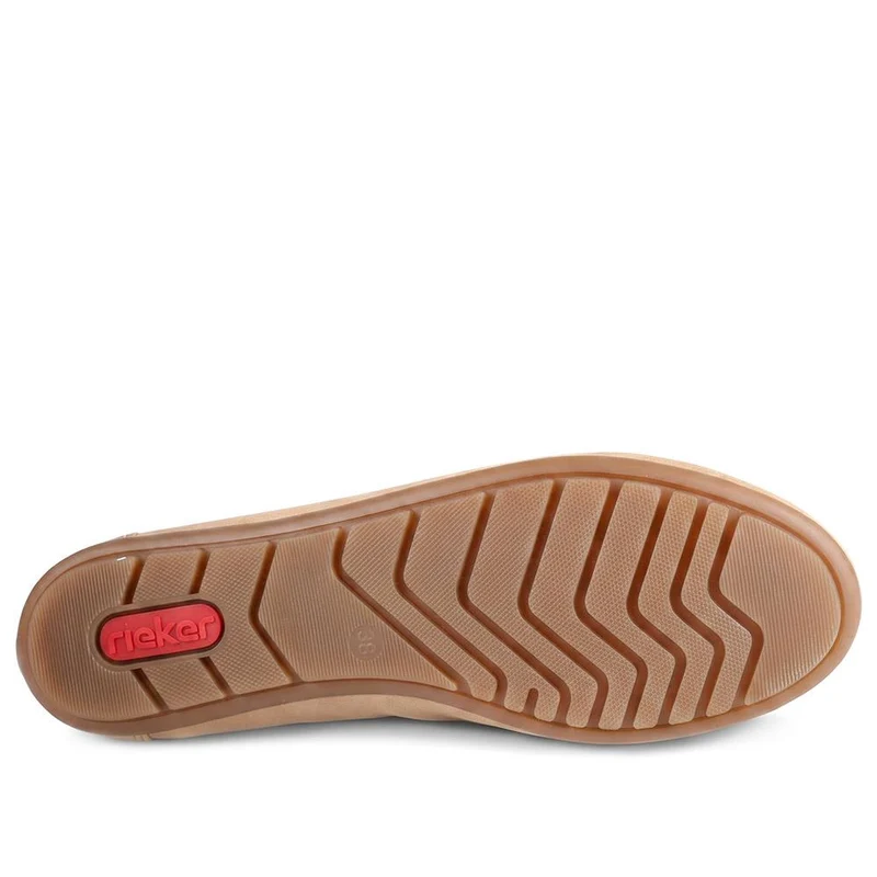 Rieker Breathable Laced Loafers - RKR43068 / 330 547 - Beige