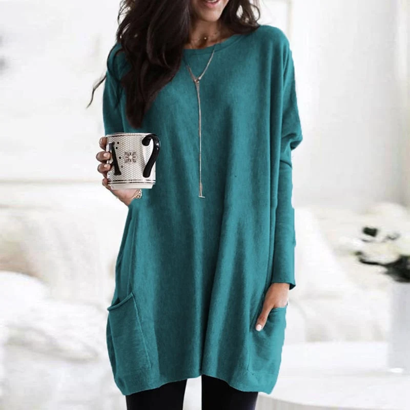 Sabina | Modischer Langer Damenpullover