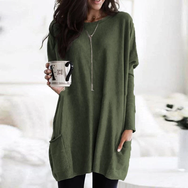 Sabina | Modischer Langer Damenpullover