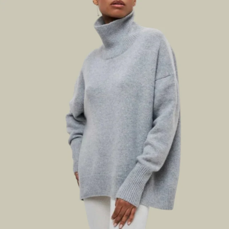 Stefanie | Locker Geschnittener Rollkragenpullover für Damen