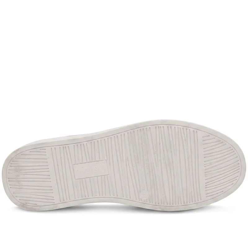 Wide Fit Zip & Lace Trainers With Grip Sole - WOIL42005 / 328 226 - Chocolate
