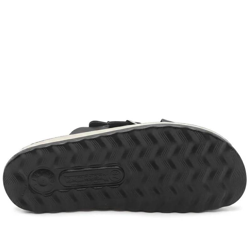 Fly Flot Strappy Dual Buckle Slip On Sandals - FLY43010 / 328 646 - Black