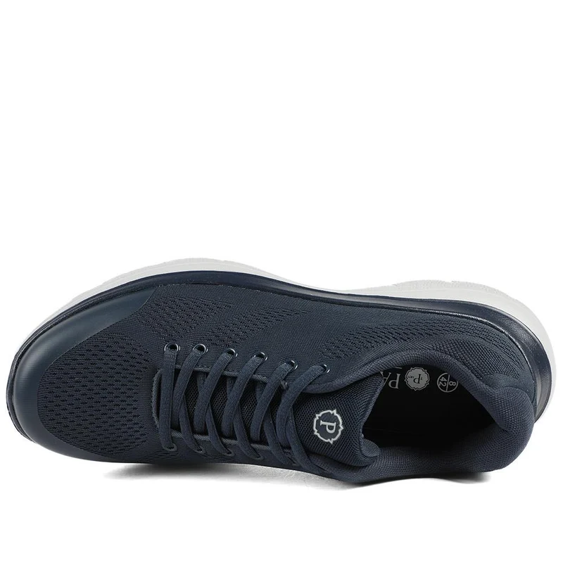 Wide Fit Memory Foam Lace Up Trainers - BOJIE43001 / 328 889 - Navy