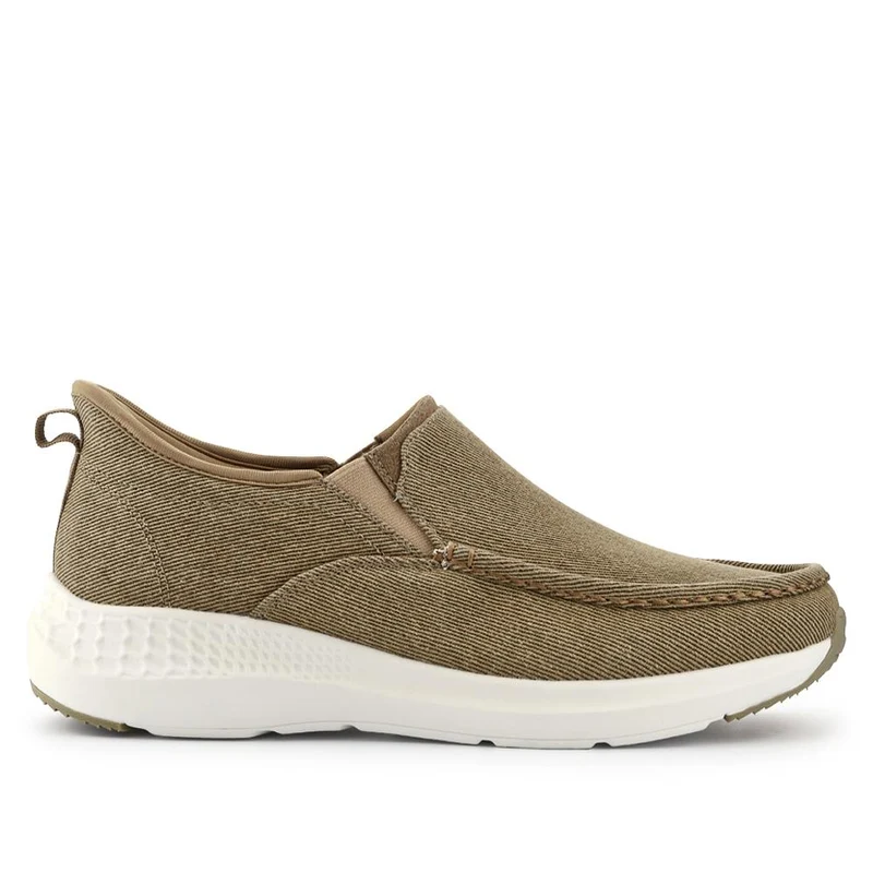 Easy Step In Wide Fit Laceless Trainers - BOJIE41013 / 327 259 - Beige
