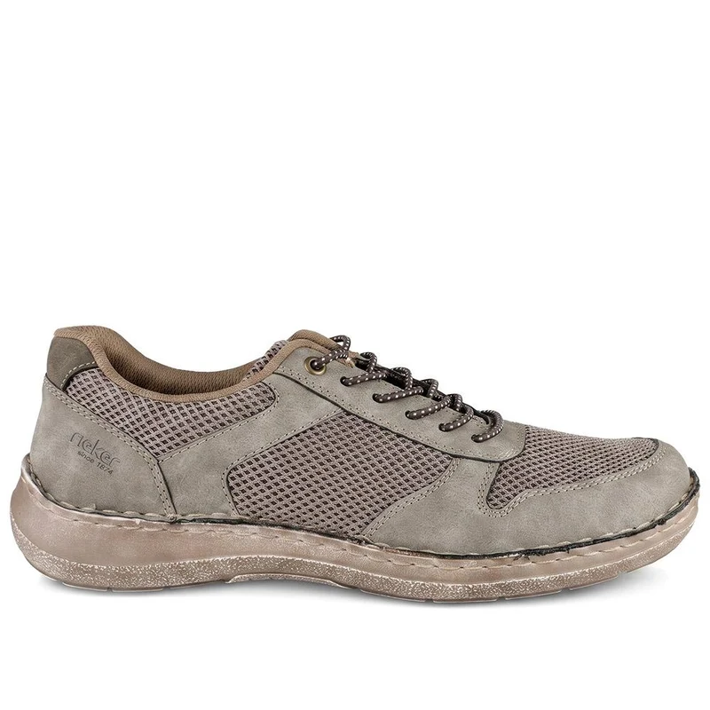 Rieker Casual Slip On Shoes W/ Bungee Laces - RKR43059 / 330 542 - Grey