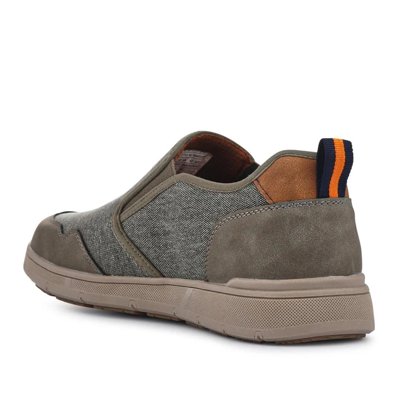 Elasticated Fabric Slip-Ons - GANG41006 / 327 573 - Khaki Multi