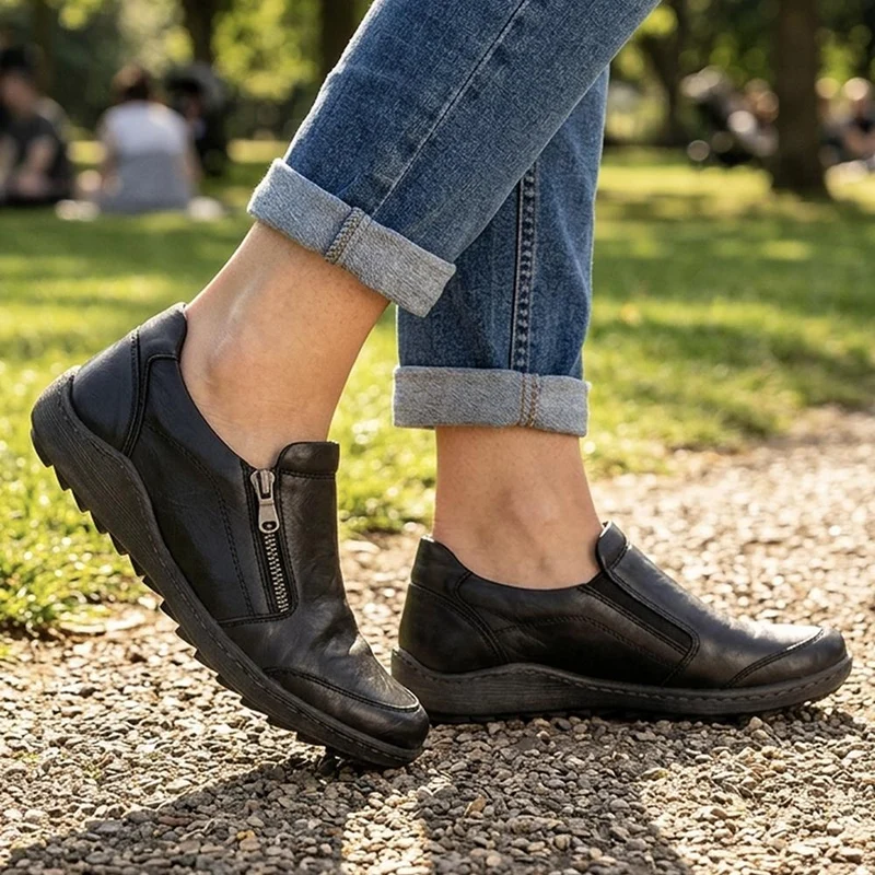 Smart Zip Closure Shoes - WBINS44025 / 329 763 - Black