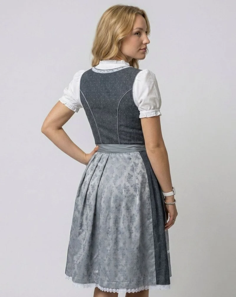 Charlotte | Oktoberfest Dirndl-Kleid Damen Traditionelles 3-teiliges Trachten-Set