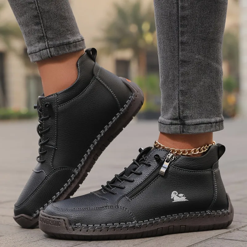 Bettina | Damen Bequeme Schnürschuhe mit Reißverschluss