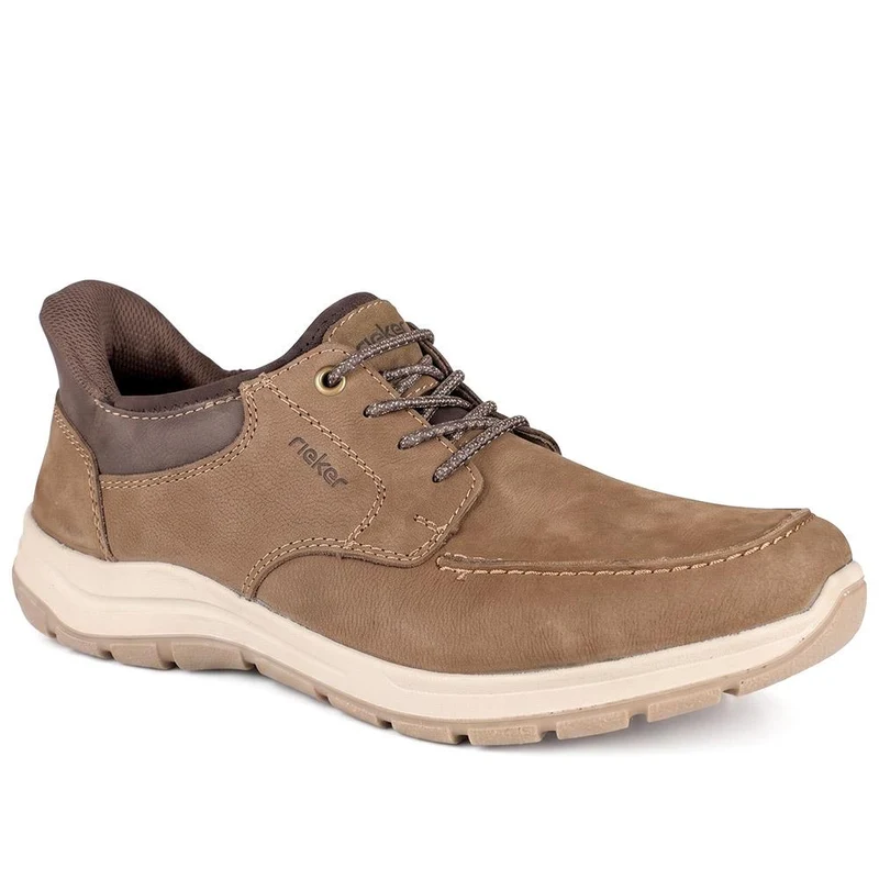 Rieker Leather Slip On Shoes W/ Bungee Laces - RKR43061 / 330 546