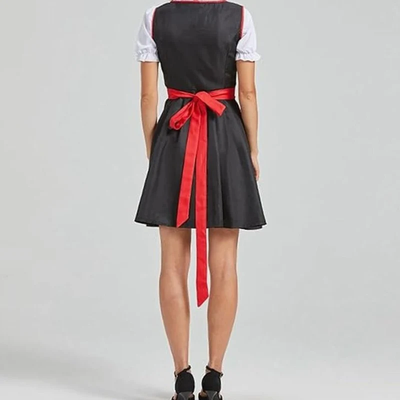 Hannah | Damen Oktoberfest Dirndlkleid Traditionelles Trachtenkleid mit Schürze
