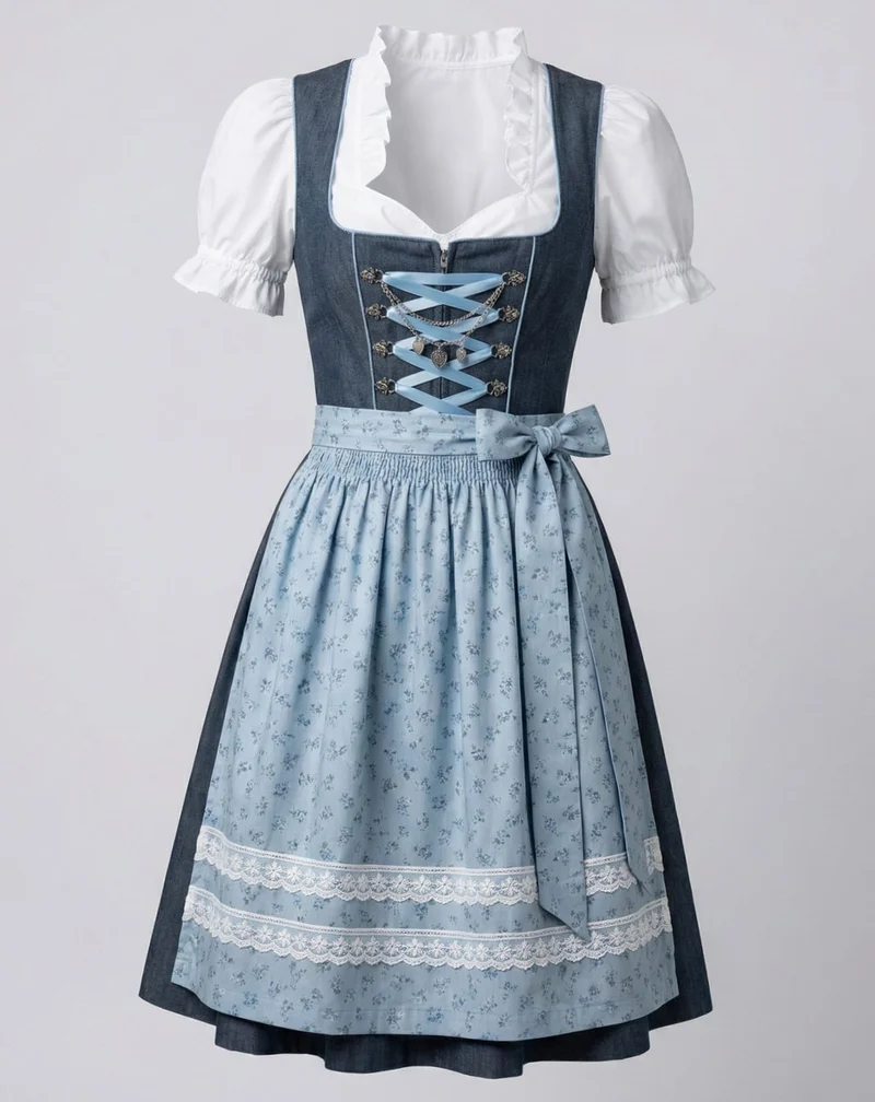 Annika | Oktoberfest Dirndl Kleid Tailliert Traditionell Festlich