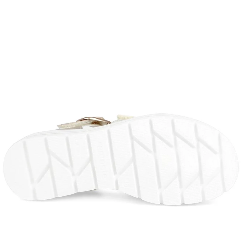 Remonte Leather Bibar Flatform Sandals - DRS43510 / 329 295 - Metallic