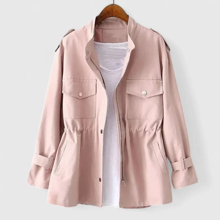 Michaela | Damen Safari-Mantel mit Langarm