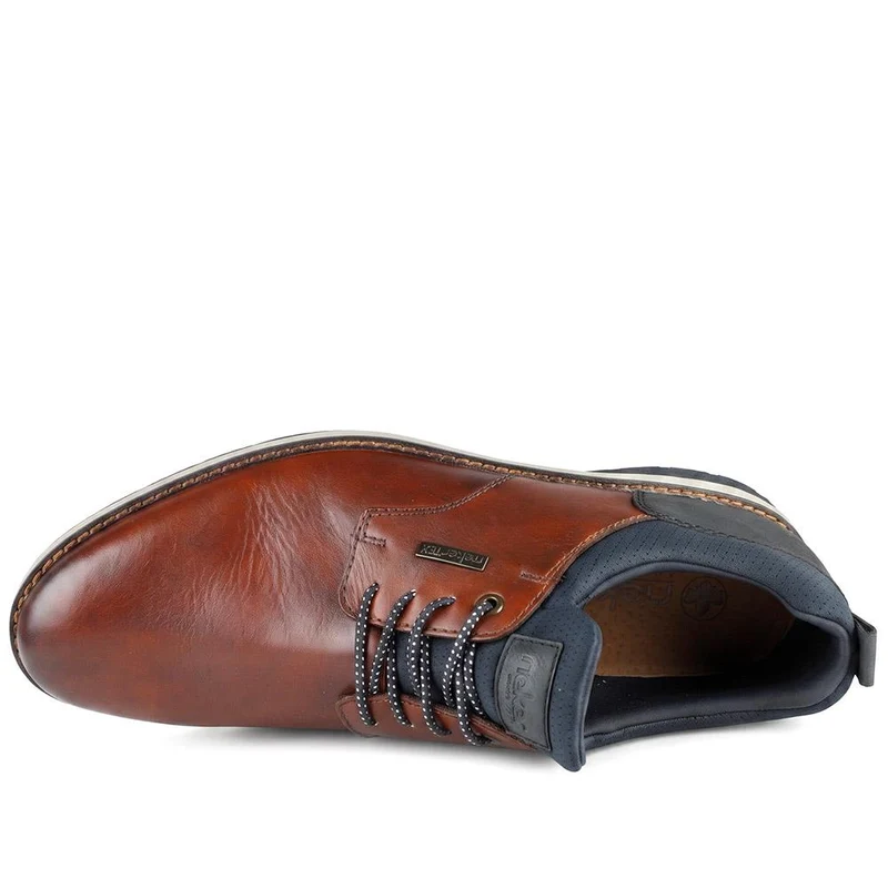 Rieker Dual-Tone Leather Shoes - RKR44507 / 329 907 - Tan