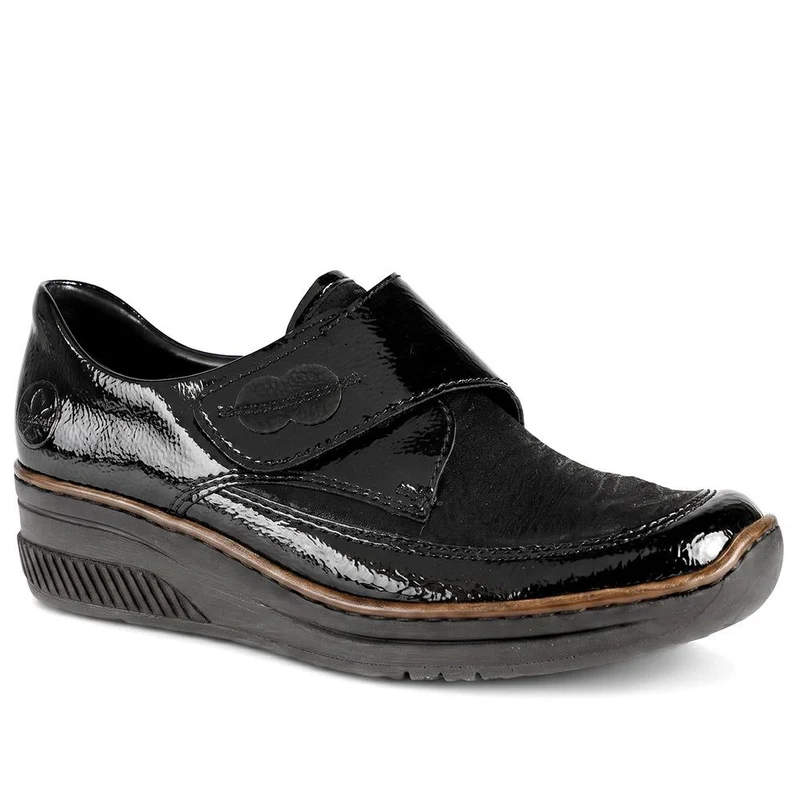 Stretchy Leather Touch-Fasten Trainers - RKR41504 / 326 820
