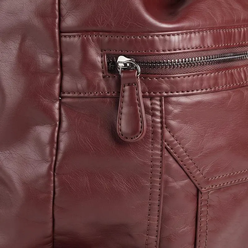 Convertible Shoulder Bag Backpack - WAHT40001 / 325 836 - Burgundy