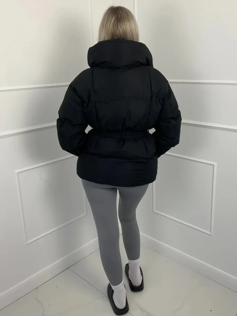 Nadine | Winter-Steppmantel für Damen mit Gürtel