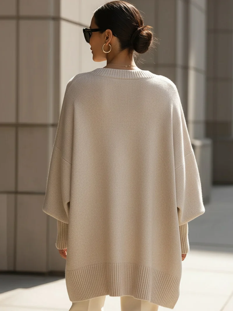 Annika | Damen Eleganter Oversized Pullover