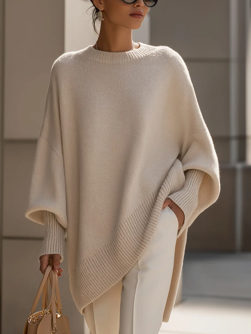 Annika | Damen Eleganter Oversized Pullover