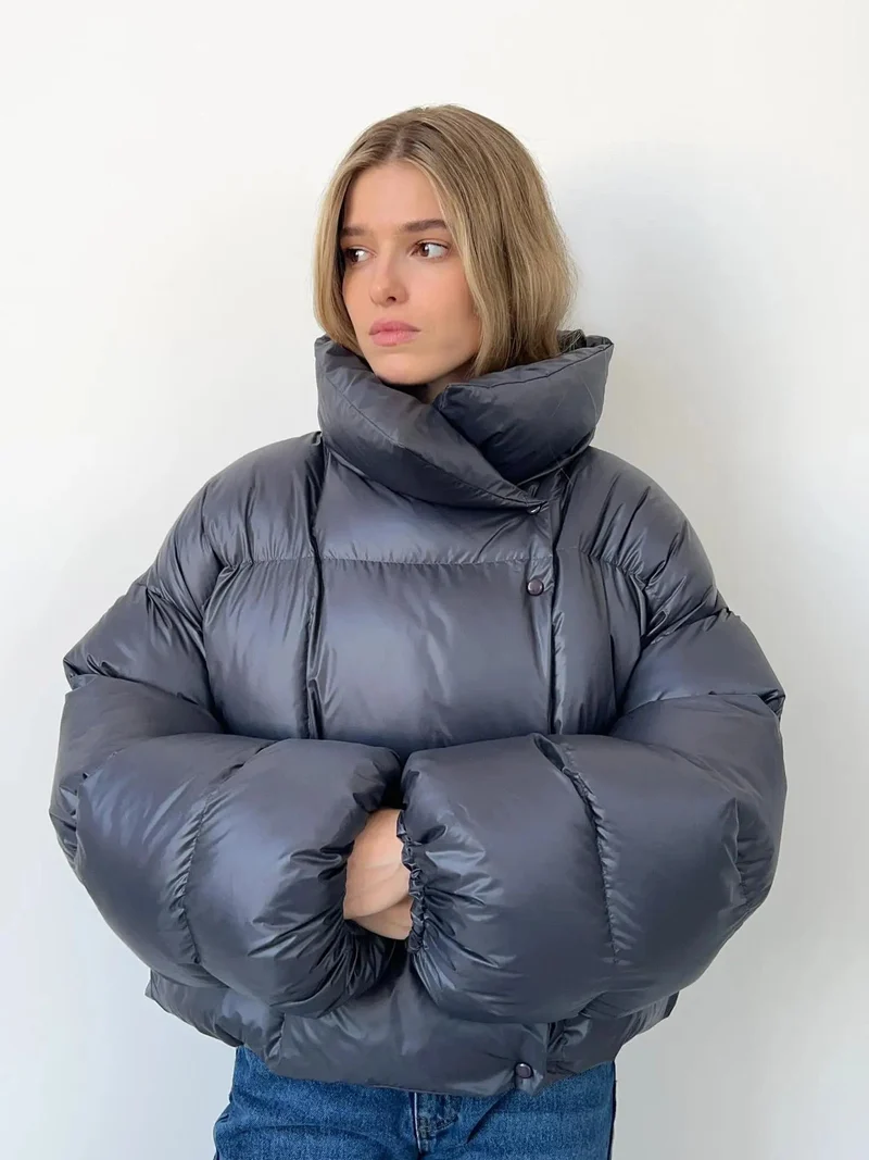 Emilia | Damen Winter-Übergroße Steppjacke
