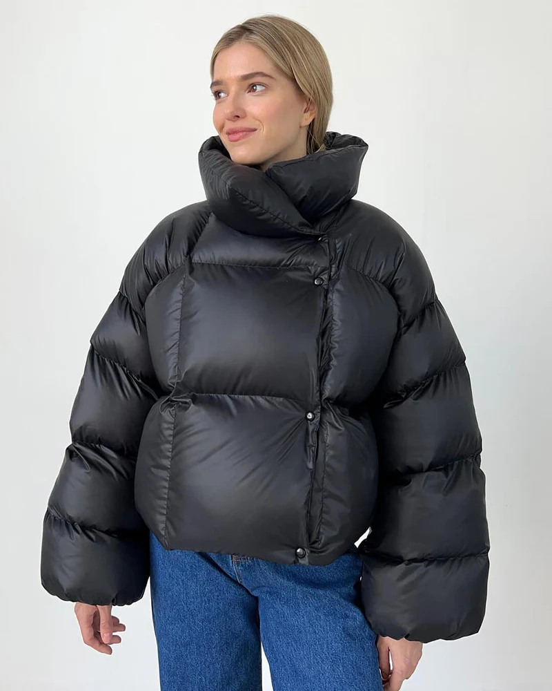 Emilia | Damen Winter-Übergroße Steppjacke