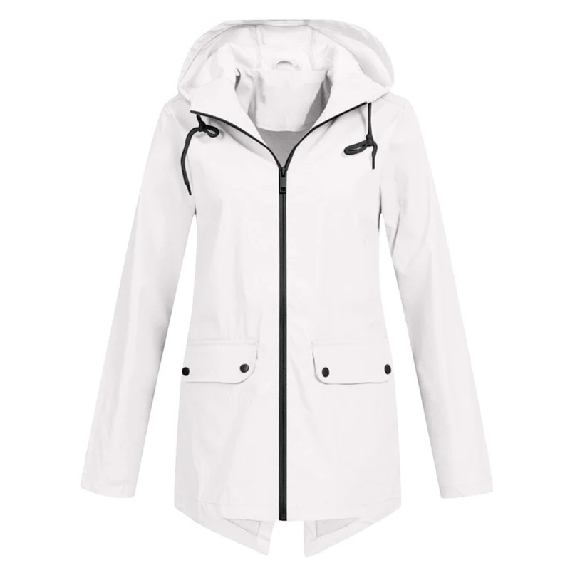 Bettina | Damen Jacke mit Kapuze, Reißverschluss und Fronttaschen