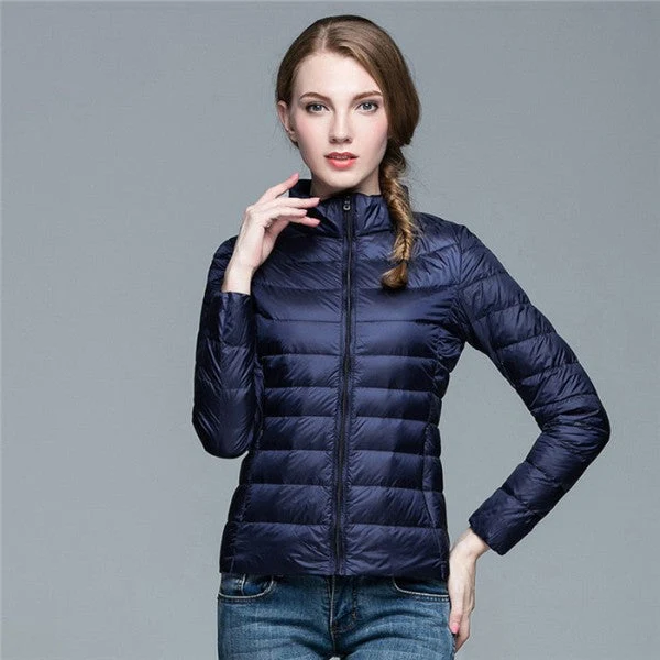 Lara | Damen Warmer Kurzer Steppmantel