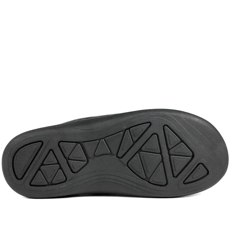 Leather Touch Fasten Fisherman Sandals - AATRA43005 / 328 928 - Black