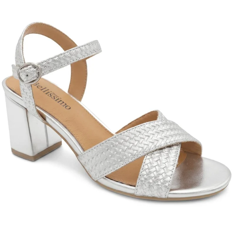 Bellissimo Woven Strap Block Heel Sandals - BELSANYI43007 / 329 147