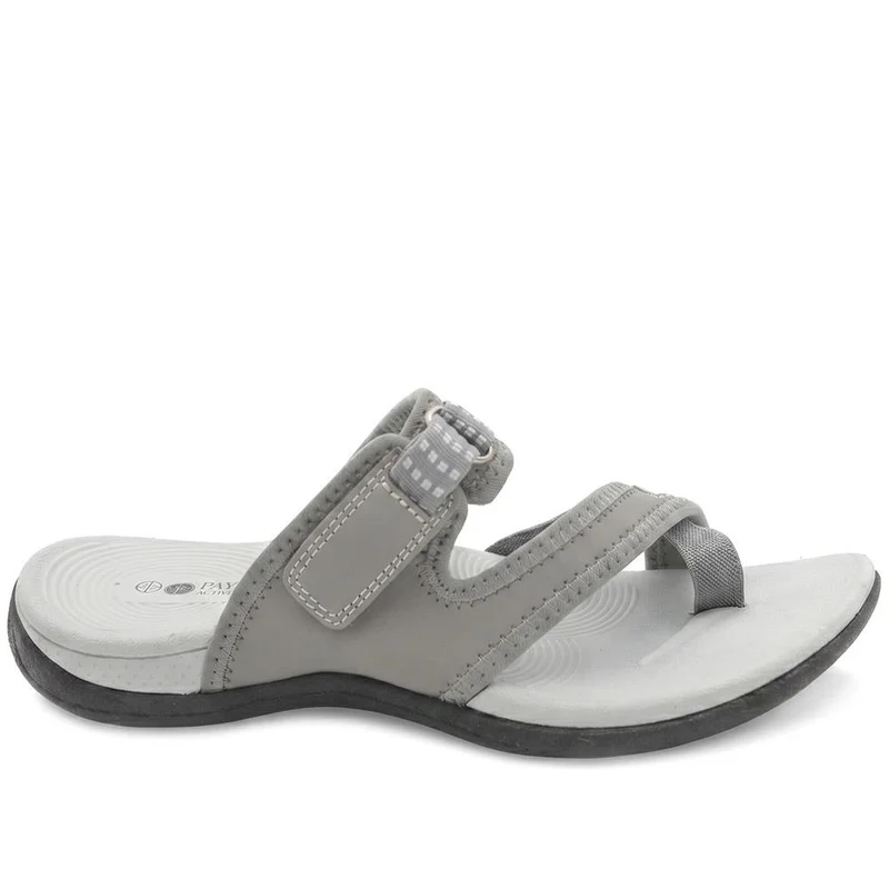 Wide Fit Adjustable Fasten Sandals - BOJIE43022 / 329 322 - Light Grey