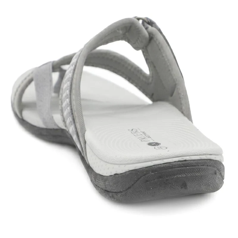 Wide Fit Adjustable Fasten Sandals - BOJIE43022 / 329 322 - Light Grey