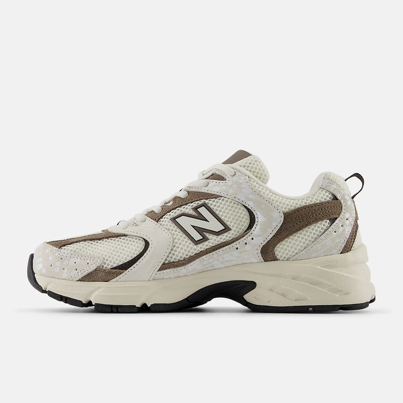 New Balance Unisex-Sneaker 530 mit Sprenkeln | Weiß/Braun