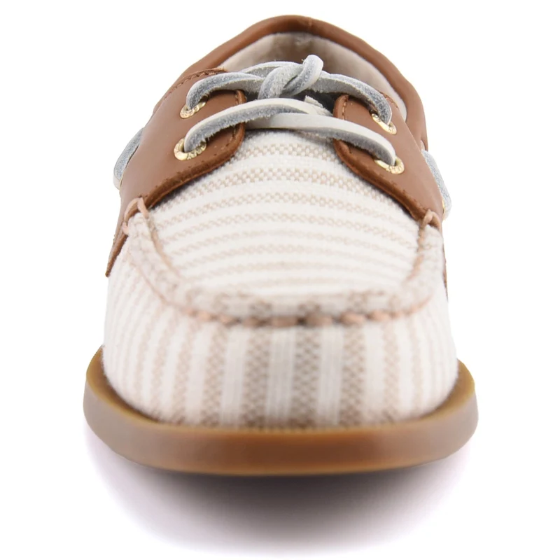 Sperry Authentischer Damen-Bootsschuh mit 2 Ösen | Weiß Natur