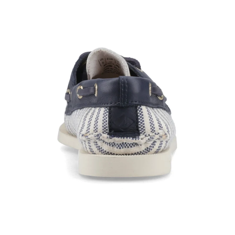 Sperry Damen-Mokassin Port | Weiß/Marineblau