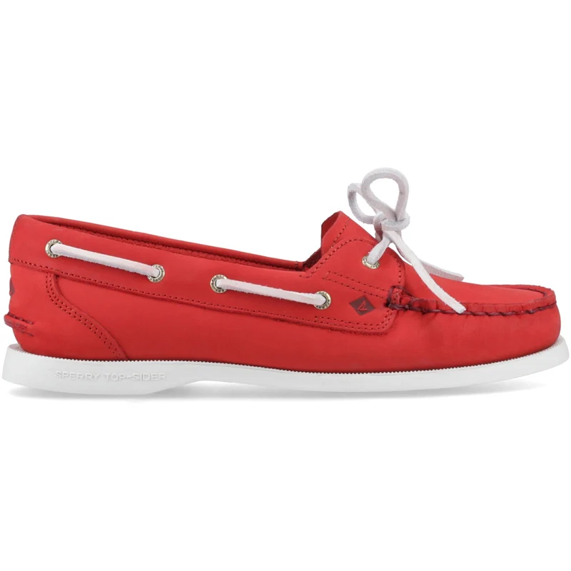 Sperry Authentischer Damen-Bootsschuh mit einem Ösenverschluss | Rot