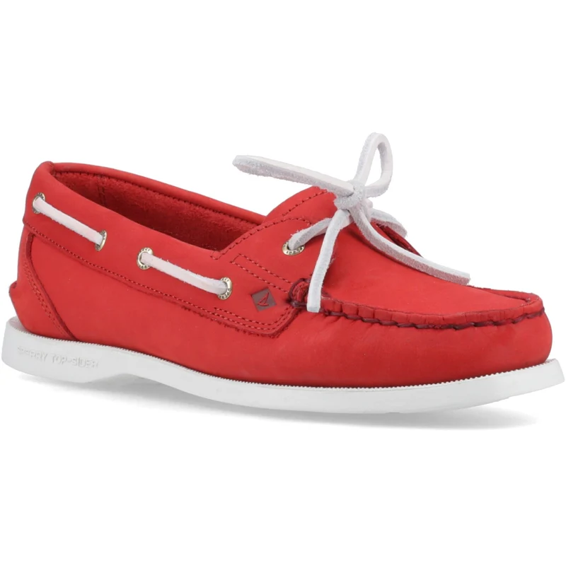 Sperry Authentischer Damen-Bootsschuh mit einem Ösenverschluss | Rot